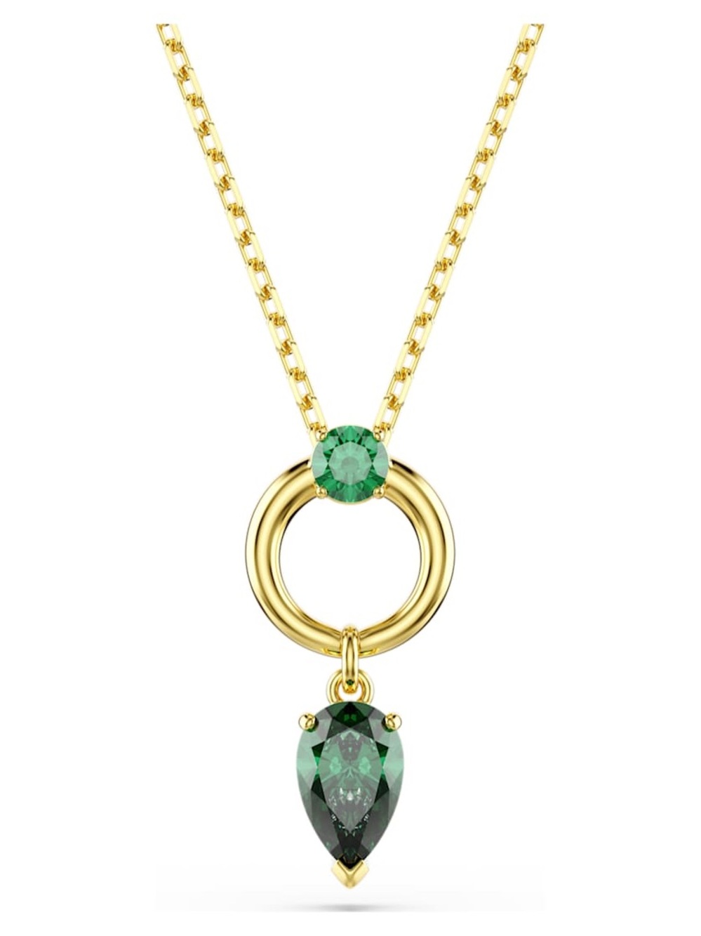 Swarovski | Mesmera pendant
Mixed cuts, Green, 18K gold finish Women Jewelry new